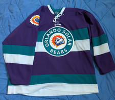 Vintage CCM Orlando Solar Bears ECHL Hockey Jersey - Adult XL - Made in Canada