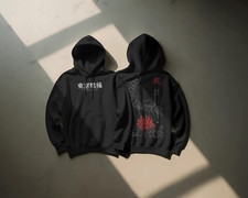 Tokyo Ghoul Anime Snow Washed Loose Hoodie Ken Kaneki Anime Tee Gift For Him