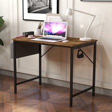 100x50cm Computer Desk with Storage Bag Writing Study Workstation Desk Home