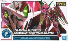 Used RG 1/144 00 Qant Full Saber Trans-Am Clear Model kit Gundam Base Limited