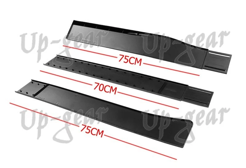 Falda lateral universal aspecto carbono divisores basculantes labio difusor 86" x 4" 6 piezas Foto 4 de 4