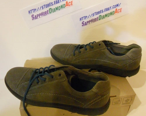 Ecco Grade blu pizzo grigio caldo Gris Chaud taglia 13 13 5 modello # 531514 02375 nuovo con scatola!