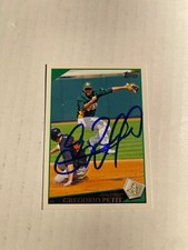 Oakland Athletics GREGORIO PETIT Signed Card