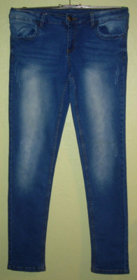 80) great blue ladies stretch jeans size 170 - 12-15 years by Y.F.K