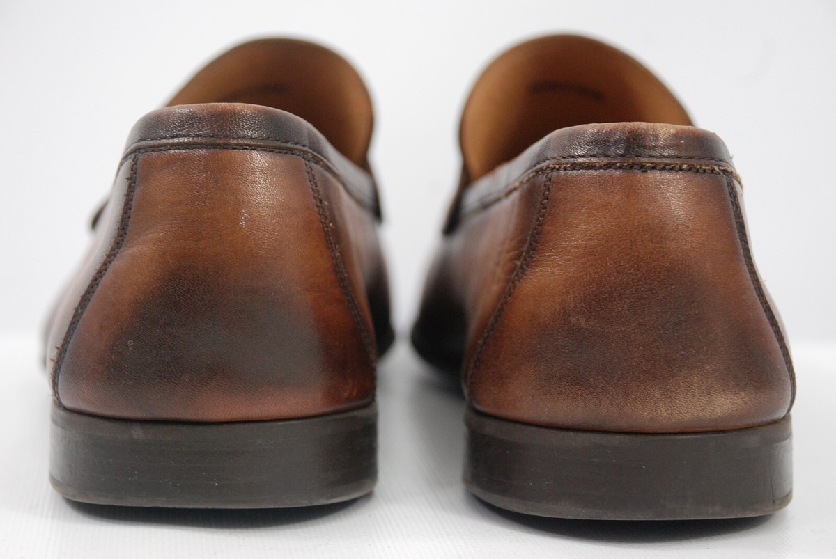 Magnanni Ramiro II Midbrown Penny Loafers Patina Finish  display picture 2