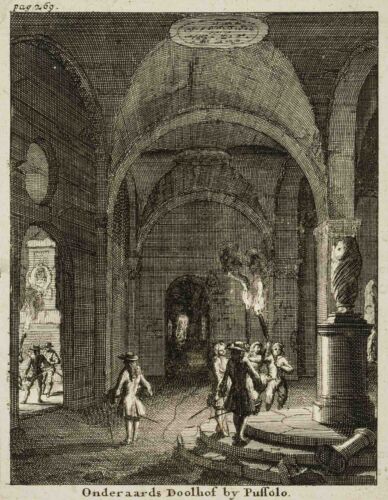 Inconnu (XVIIIème), sous labyrinthe près de Pozzuoli, KSt. Architecture baroque - Photo 1/4
