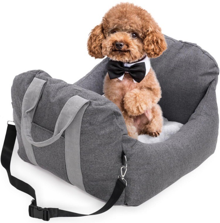 Dog Booster seat for Small Dogs,Fully Detachable and Washable Dog Car