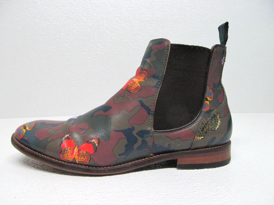 Botas Chelsea Hombre Cachemira y Gris Shoreditch Camufladas Cuero Mariposa Talla 8M Foto 2 de 4