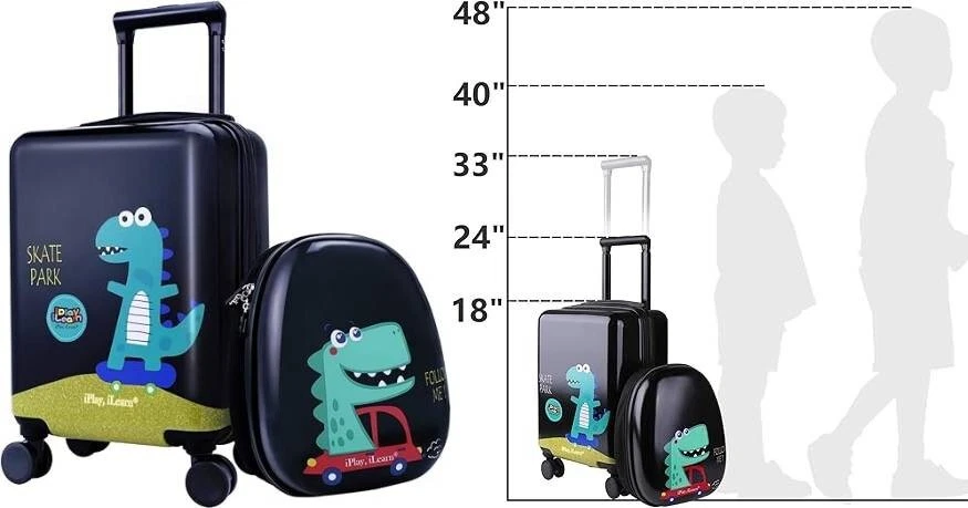 Equipo para niños con diseño de dinosaurio maleta de mano para niño juego.2025 Foto 2 de 2