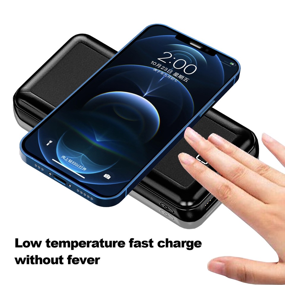 9000000mAh Wireless Power Bank Fast Charger Battery Pack USB