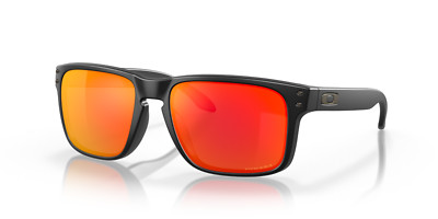 Oakley Holbrook Sunglasses OO9102-E255 Matte Black Frame W/ PRIZM RUBY Lens