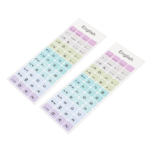2 Sheets Tastaturaufkleber Computer-Aufkleber Laptop-Tastaturaufkleber - Bild 8 von 12