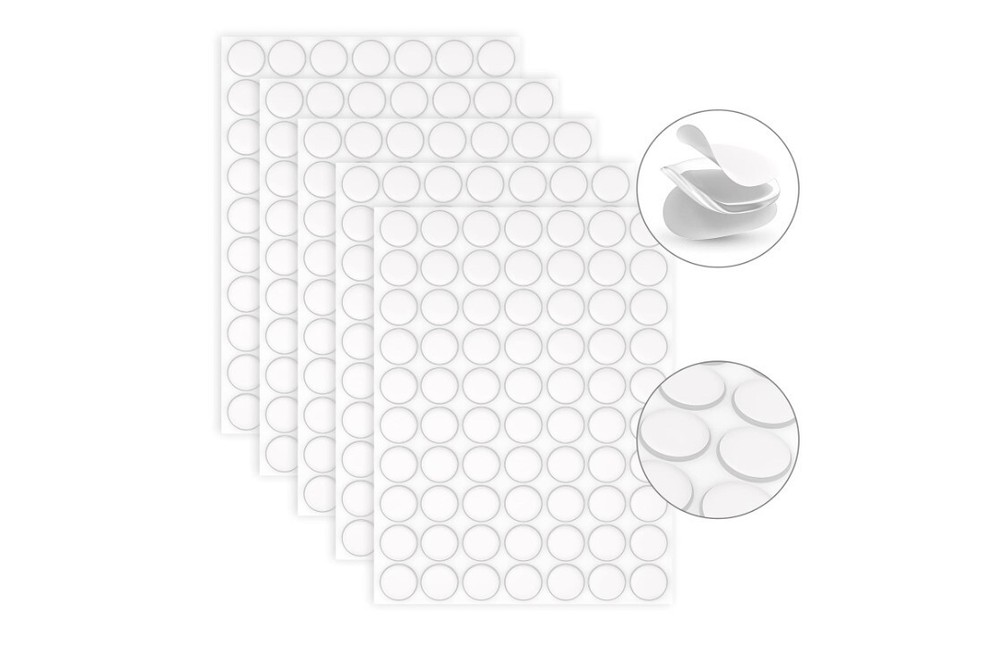 Gel Glue Dots Double Sided Mounting Putty Stick Tack for Wall Hanging 350 Pcs