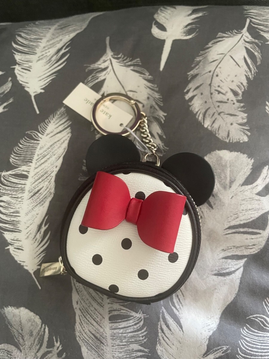 Kate Spade X Disney Minnie Mouse Leather Coin Purse Wallet White