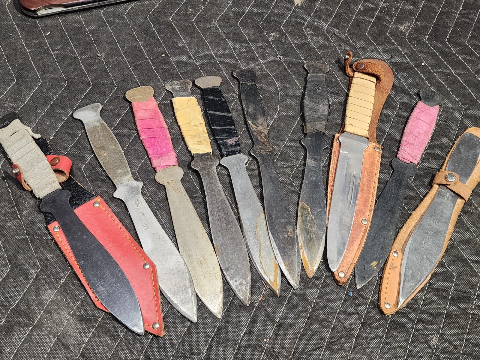 Lot of 10 Vintage Throwing Knives knife lot Japan Colonial USA eBay