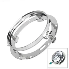 For Harley 7" Inch LED Headlight Adapter Mounting Ring Bracket Head Lamp Round A