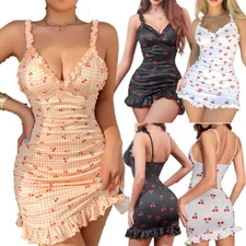 Women's Sexy Nightdress Full Slip Nighty Sleepwear Babydoll Nightwear Underwear