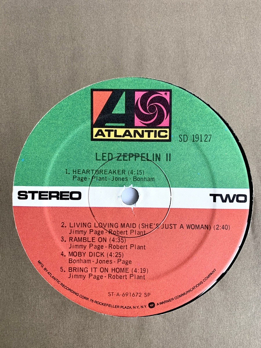 LED ZEPPELIN II 1969 VINYL - Led Zeppelin 2/II ATLANTIC 1969 SD