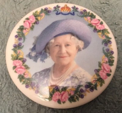 Queen Elizabeth The Queen Mother 100th Birthday Trinket Box - Image 1 of 4