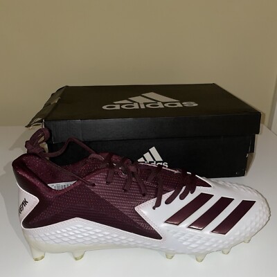 Adidas SM Freak X Carbon NCAA Football Cleats Maroon White  display picture 3