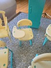 Vintage Barbie School Desk Chairs Lot Of 5 + Rocking Chair And Locker As Is — photo 4