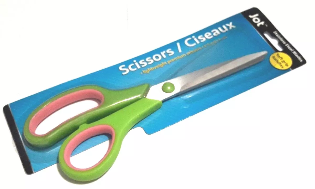 7 Straight Stainless Steel Cushion Grip Scissors, Pack of 12