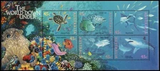 AUSTRALIA 1465 - The World Down Under "Souvenir Sheet" (pb78102)