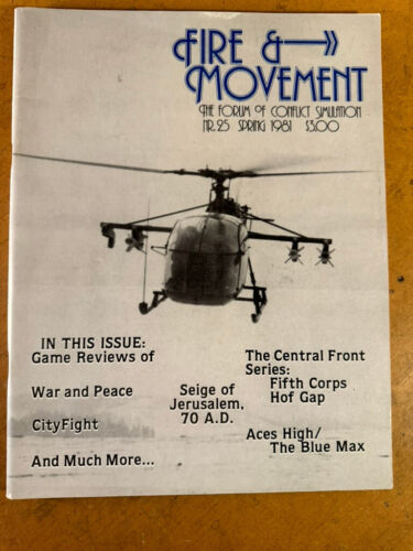 Fire & Movement Magazine Issue No 25 War and Peace, Central Front, Hof Gap B2 - Afbeelding 1 van 4