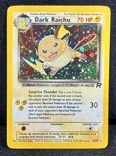 🔥Dark Raichu Team Rocket 83/82 SECRET RARE Holofoil “TRUE” Pokemon Treasure!
