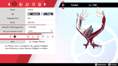 Shiny Yveltal 6IV | LVL 100 | Pokemon Schwert / Schild / Sword / Shield