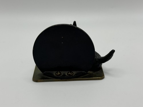 Vintage Brass and Cast Metal Scotty Dog Scottish Terrier Pen Holder - Picture 5 of 5