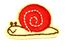 Patch Sew On Iron On Embroidered Clothing Hats Jackets Coat Animals Snail A254