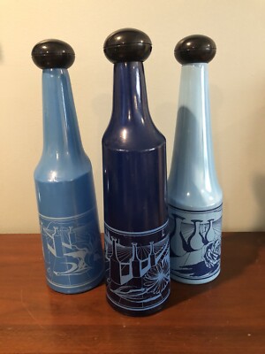 Vintage Surrealist Glass Bottles by Salvador Dali
