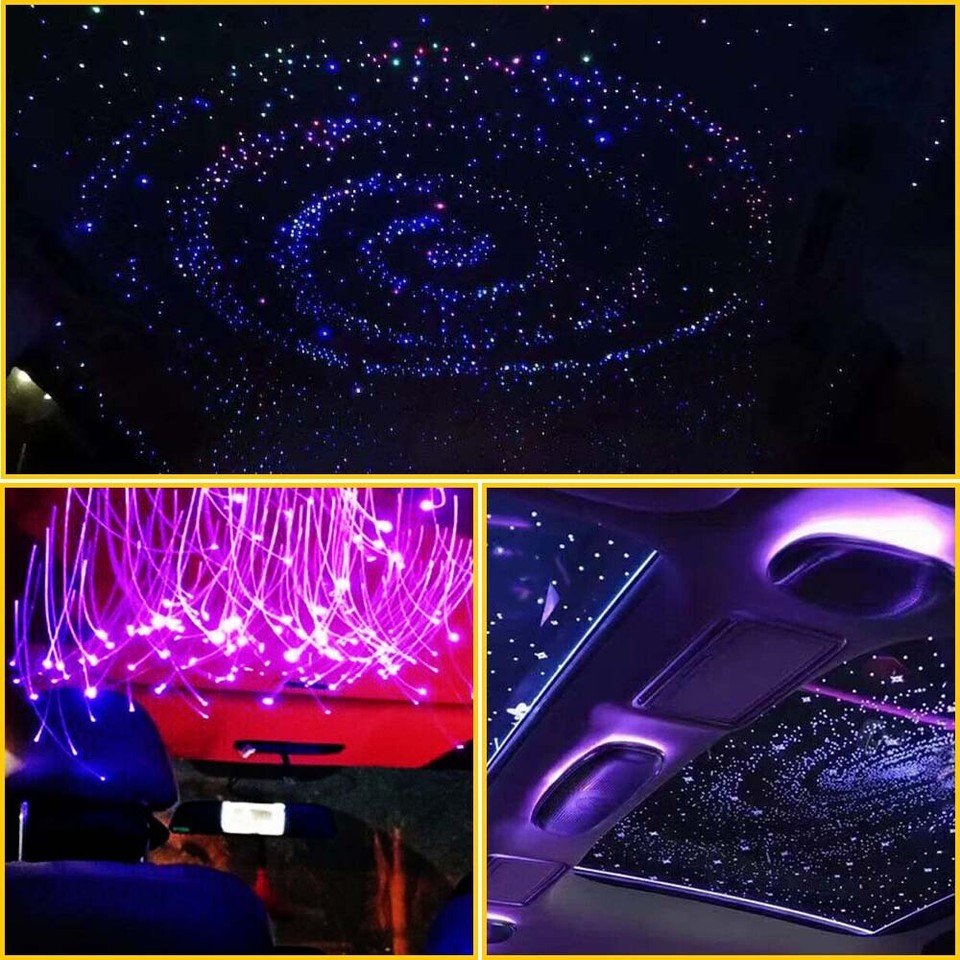 500pc Car Home Fiber Optic Headliner Star Light Kit Roof Lights Ceiling