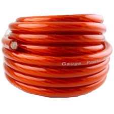 1/0 Gauge AWG RED Power Ground Stranded Wire Car Audio Cable Sold By The Foot US