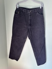 Vintage Wrangler For Women 16 x 32 Black Denim Jeans High Waisted