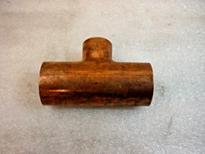 Wrot Copper Tee 3/4" x 3/4" x 1/2"
