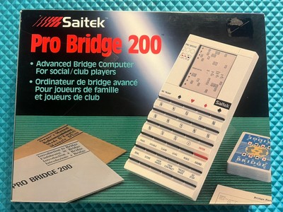 Saitek Electronic Pro Bridge 200 1989 Advanced Bridge Computer