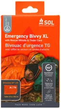 SOL Emergency Bivvy XL, Two Person Backcountry Emergency Sleeping Bag W Whistle