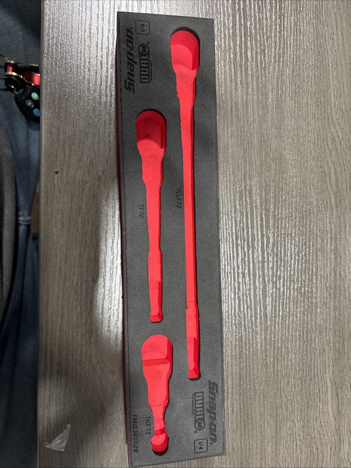 Snap-on Tools RED FOAM TRAY for 3pc 1/4