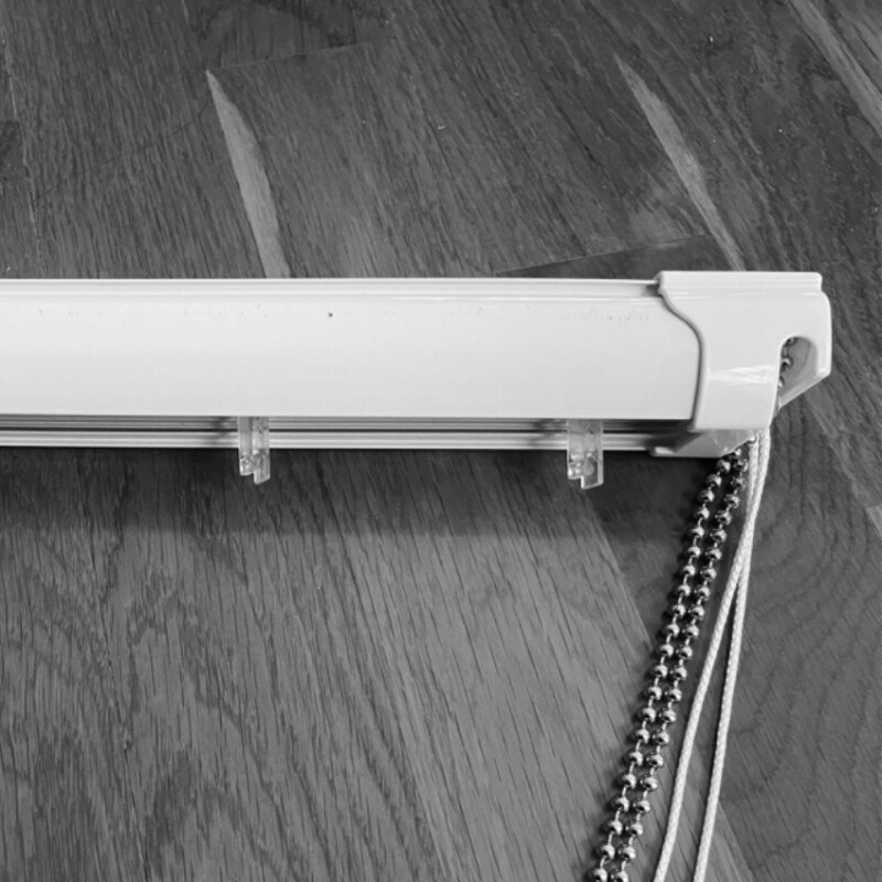 Vertical Blind Track Set with Aluminum Rail, Carriers, Chains and