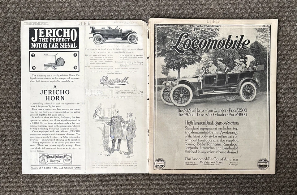 Vintage 1910 LIFE magazine Mermaid Fisherman’s Luck cover art~WINCHESTER ad - Image 4 of 4