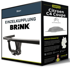 Starre Anhängerkupplung für CITROEN C4 Coupe 01.2007-09.2010 Typ LA Brink NEU