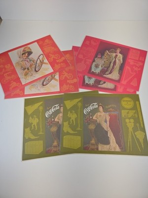 6 Coca Cola Coke Lamintated Placemats Vintage