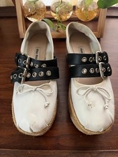 Miu Miu ballet flats platform shoes size 35