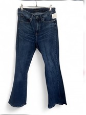 Lucky Brand High-Rise Flare Jeans Blue Denim Button Zip Pockets Women size 8/29