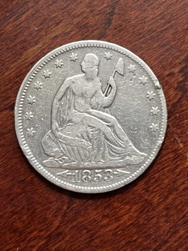 1853-P Seated Liberty Half Dollar — photo from the most recent tracked eBay sale