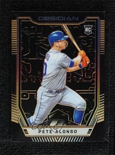 2019 Panini Chronicles Obsidian Electric Etch Orange Prizm 43/50 Pete Alonso v9t