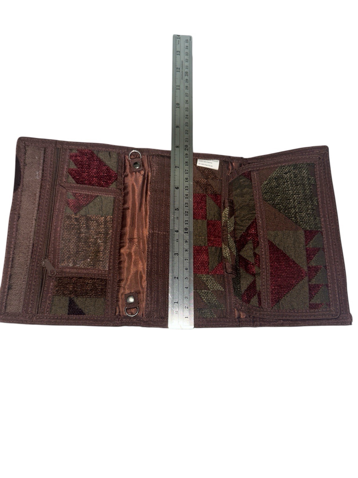 Donna Sharp Patchwork Cloth cross body organizer … - image 7