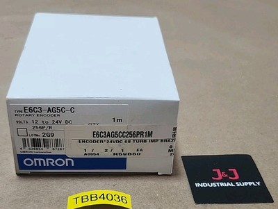 *NEW* Omron E6C3-AG5C-C Absolute Rotary Encoder 12-24Vdc 256 P/R + Warranty! 